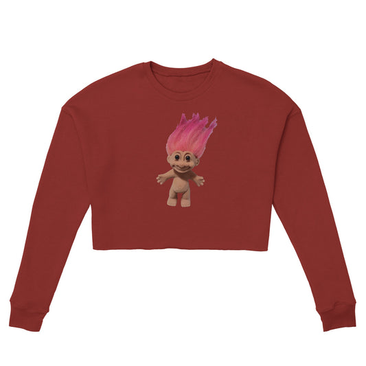 Troll Women's Cropped Sweatshirt