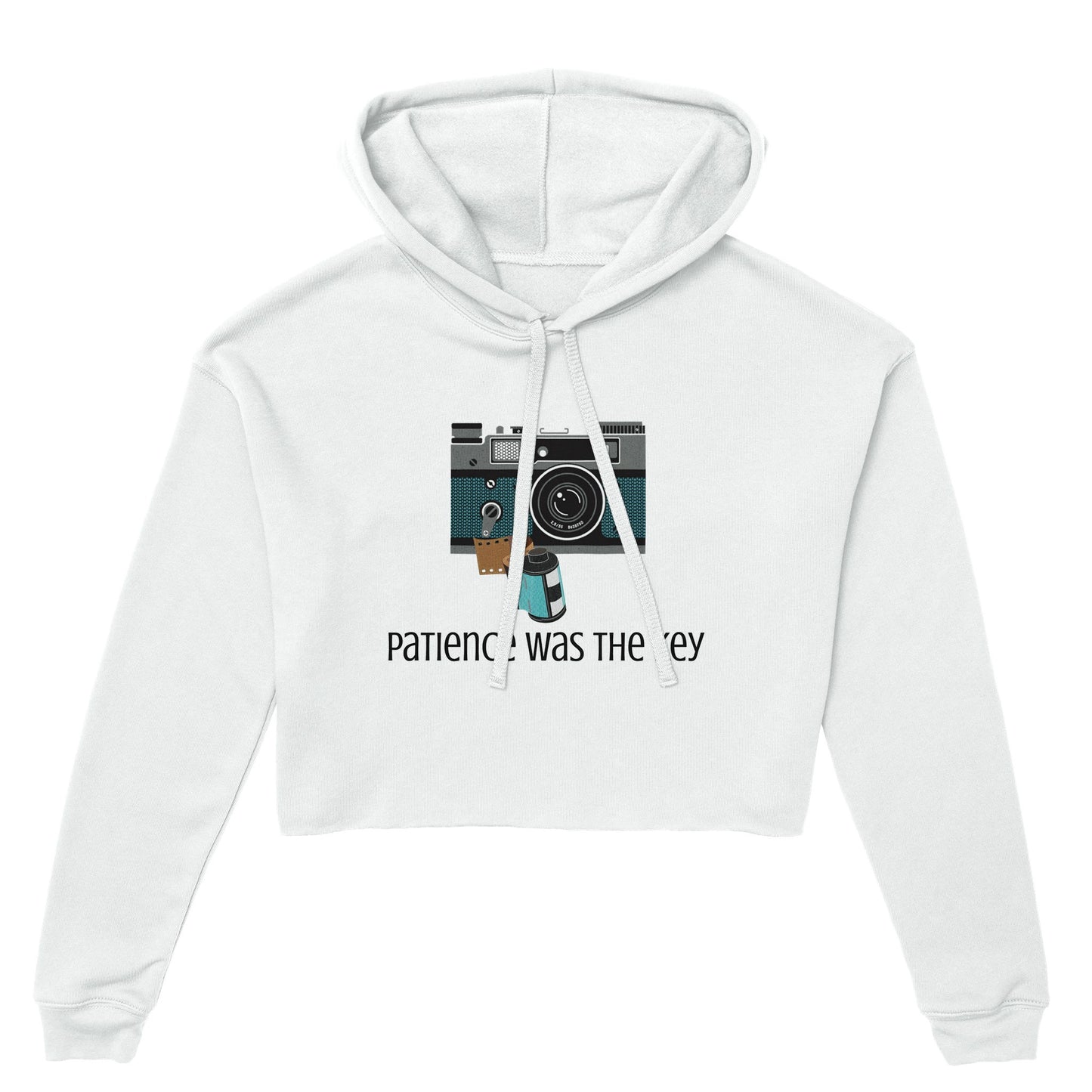 Camera With Film Women's Cropped Hoodie