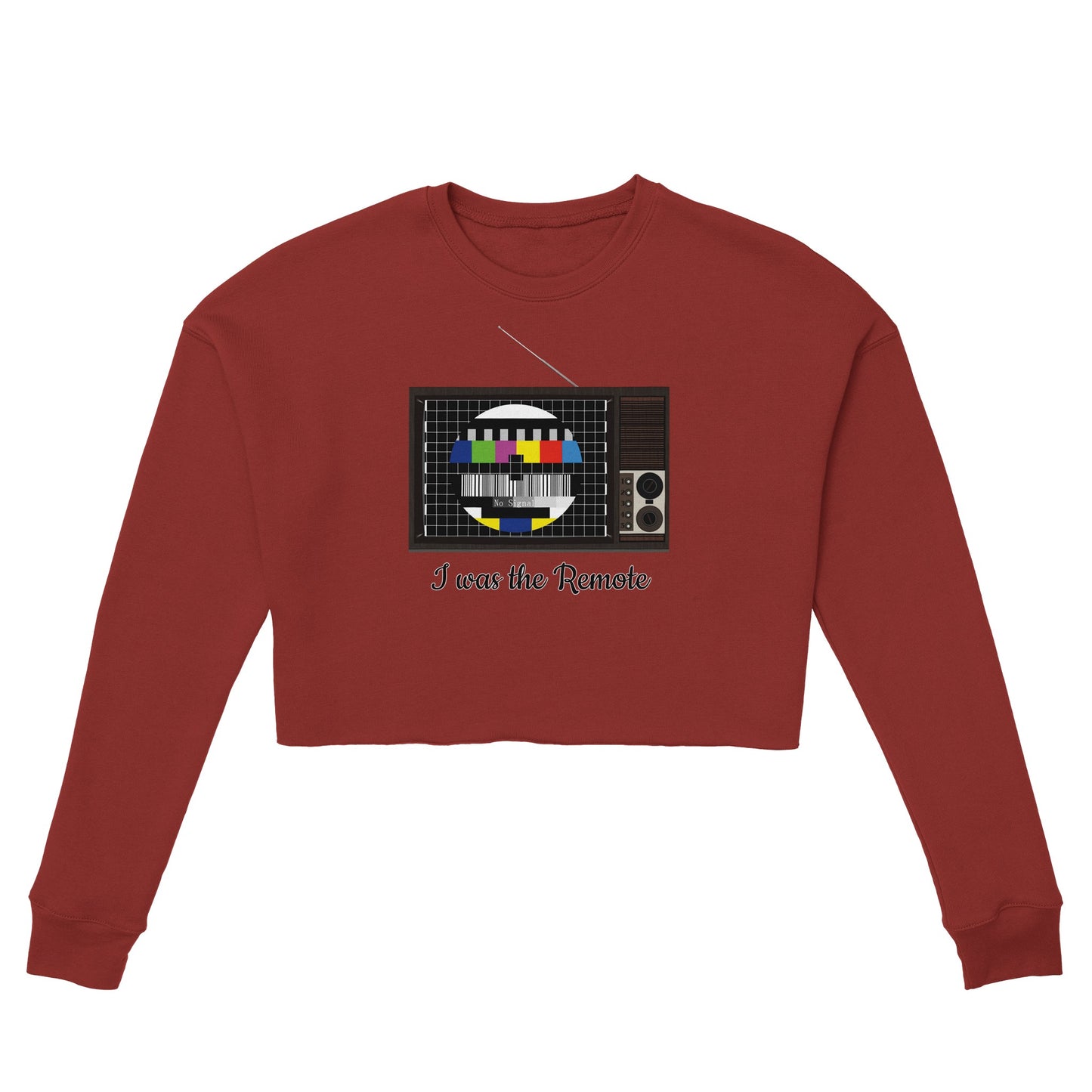 Retro TV Women's Cropped Sweatshirt