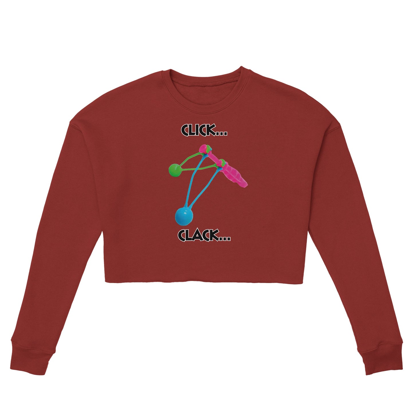 Click Clacker Women's Cropped Sweatshirt