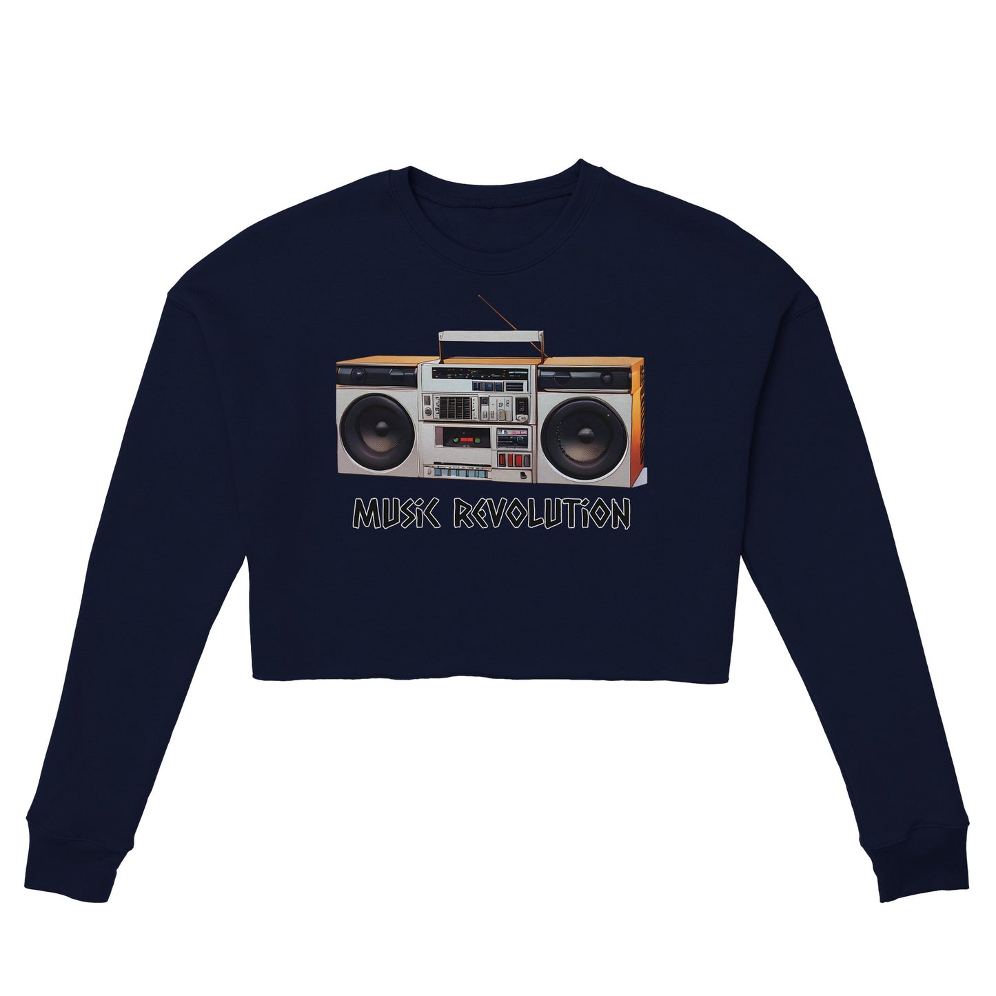 Music Revolution Women's Cropped Sweatshirt