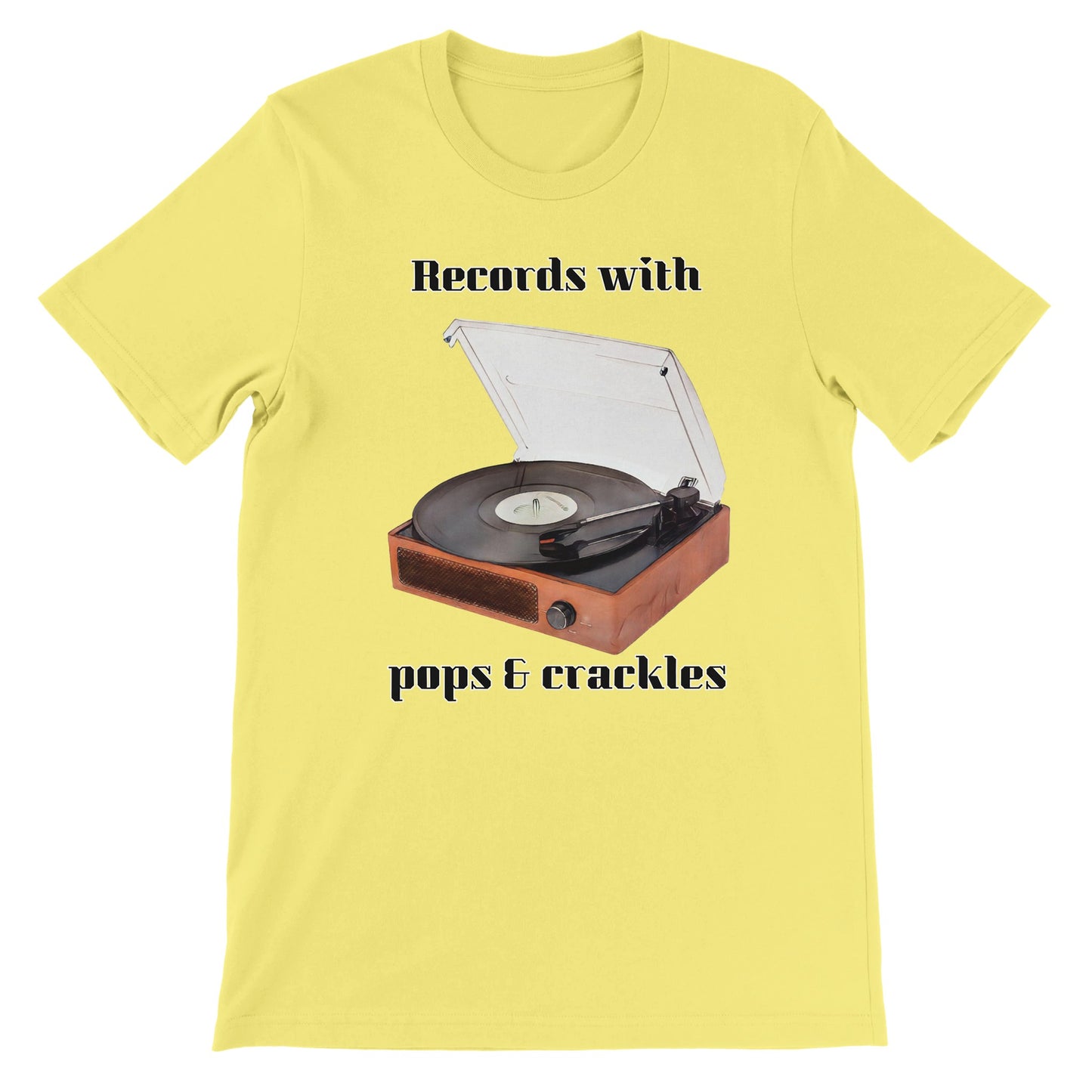 Vinyl Player Premium Unisex Crewneck T-shirt