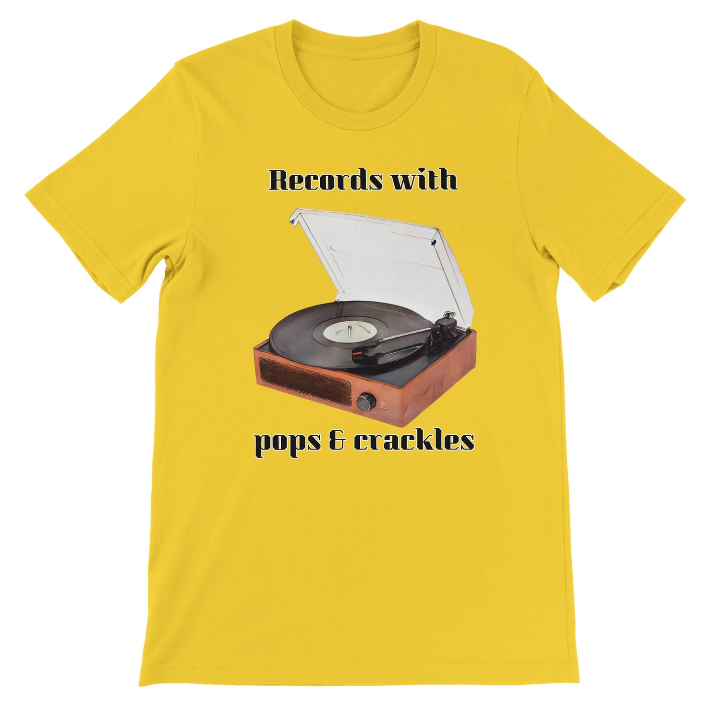 Vinyl Player Premium Unisex Crewneck T-shirt