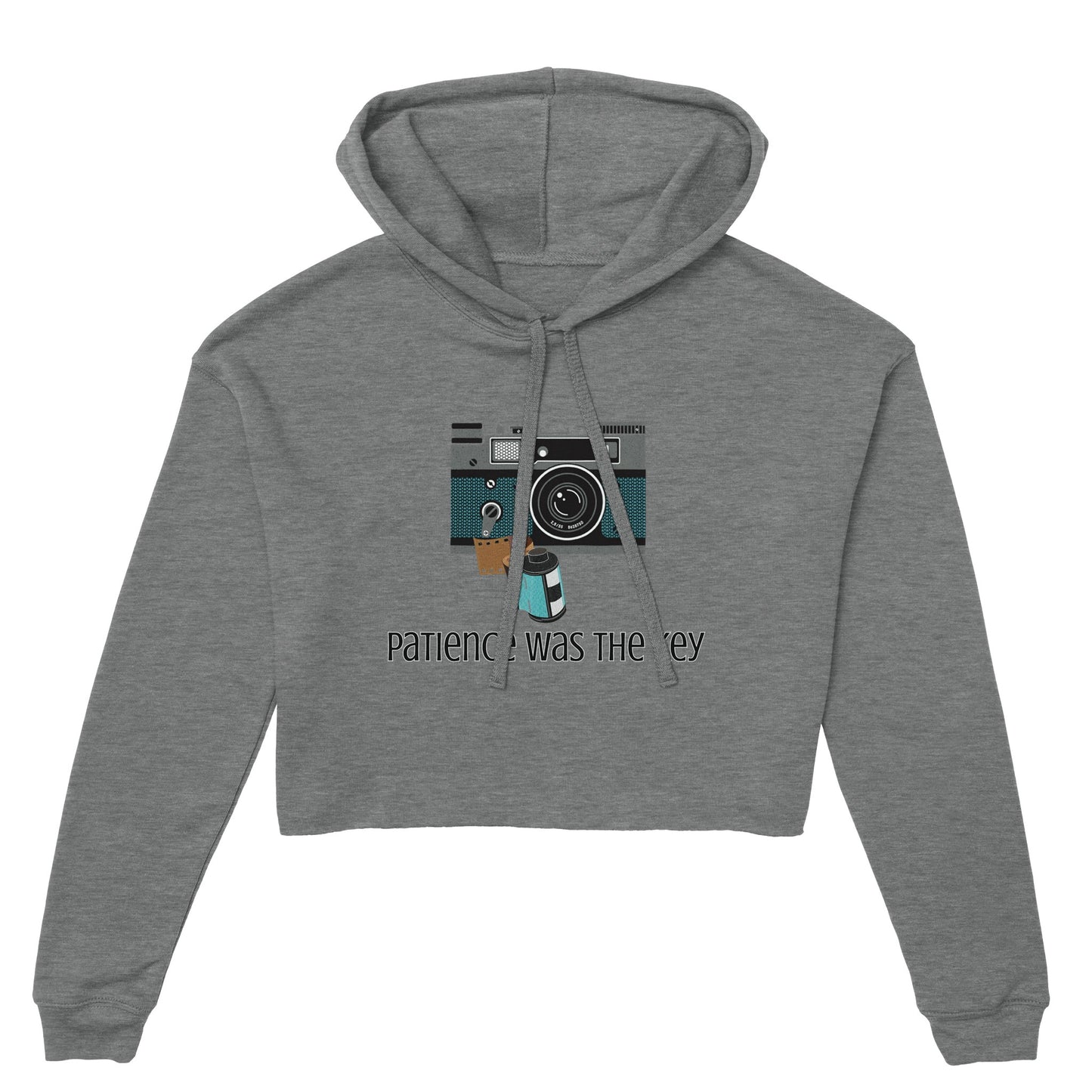 Camera With Film Women's Cropped Hoodie