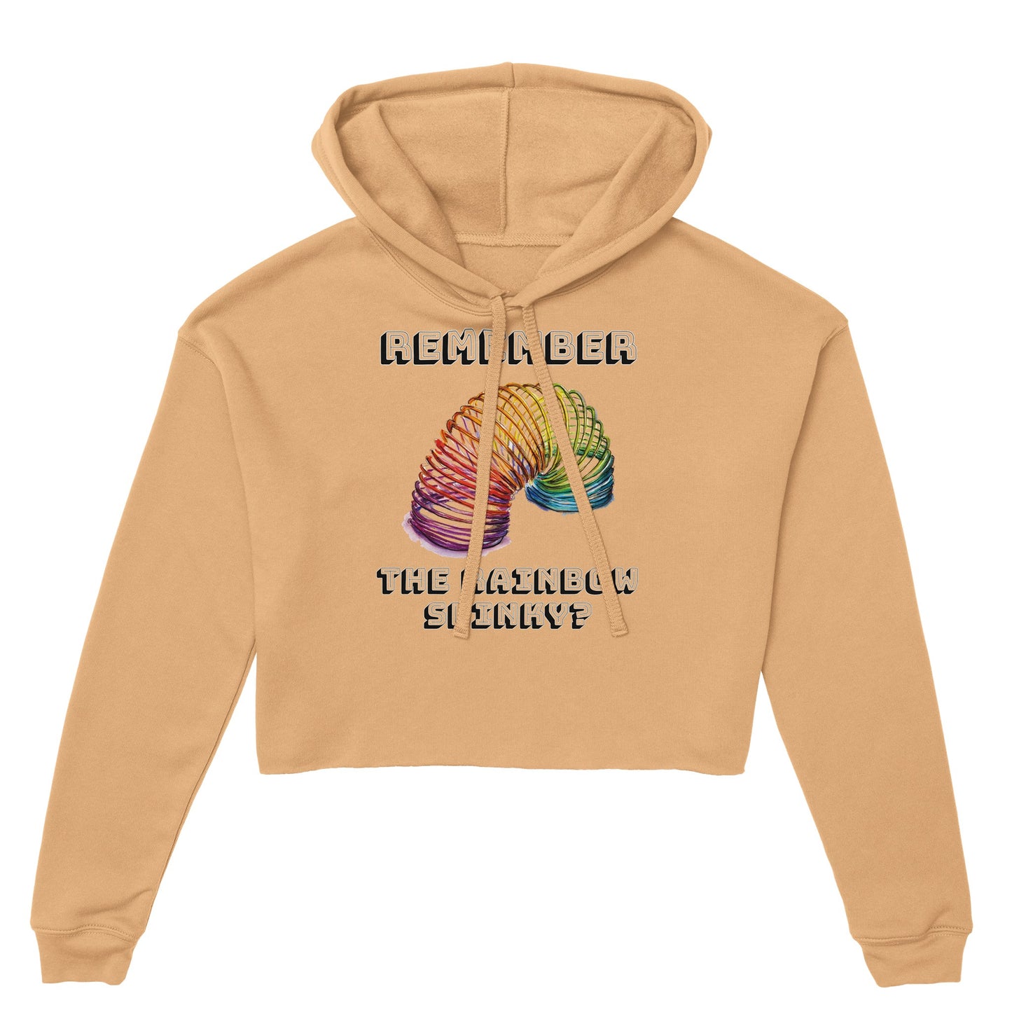 Rainbow Slinky Women's Cropped Hoodie