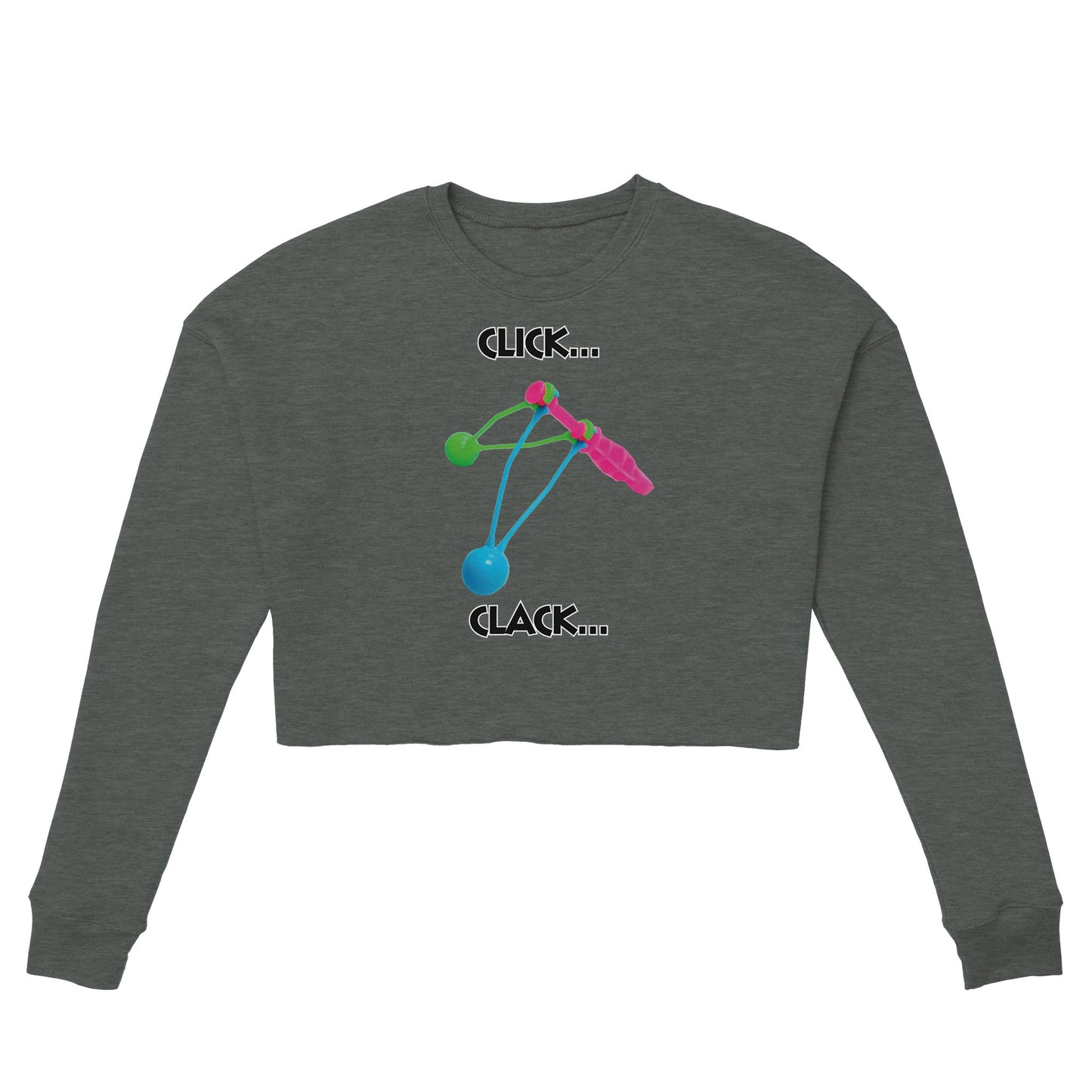 Click Clacker Women's Cropped Sweatshirt