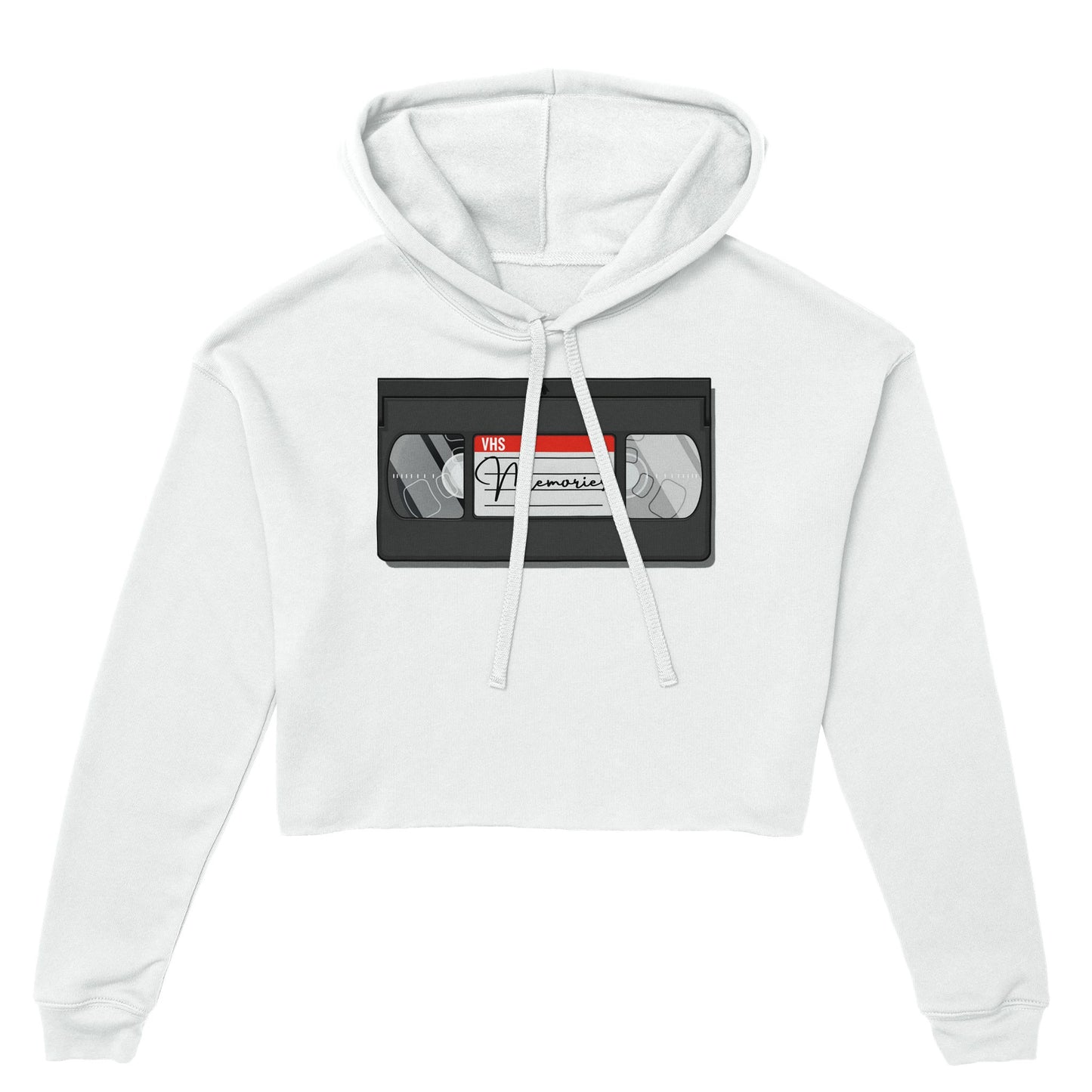 VHS Tape Women's Cropped Hoodie