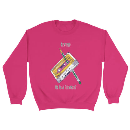 Cassette Rewind Classic Unisex Crewneck Sweatshirt