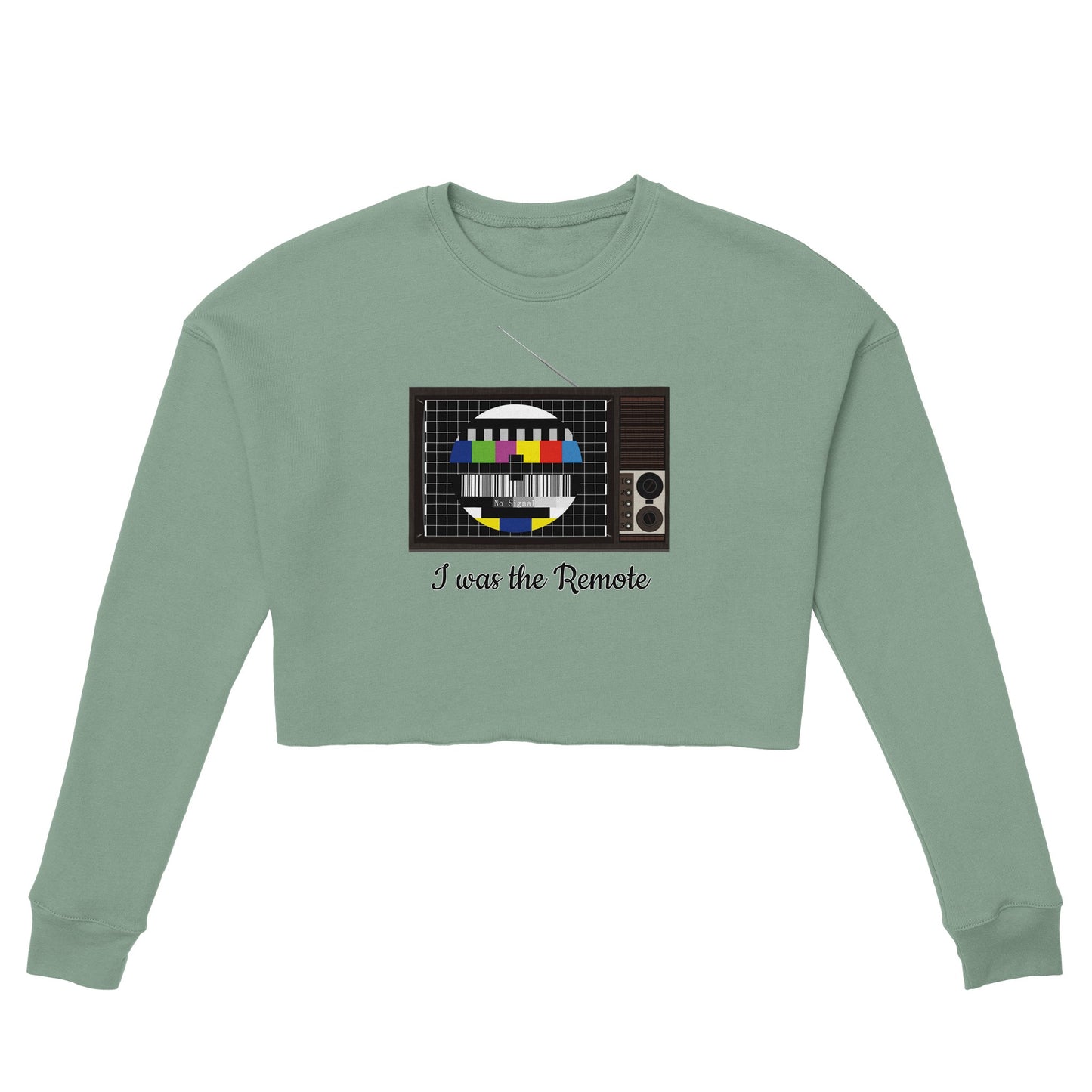 Retro TV Women's Cropped Sweatshirt