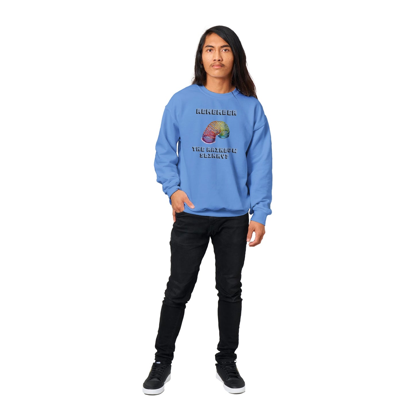 Rainbow Slinky Classic Unisex Crewneck Sweatshirt