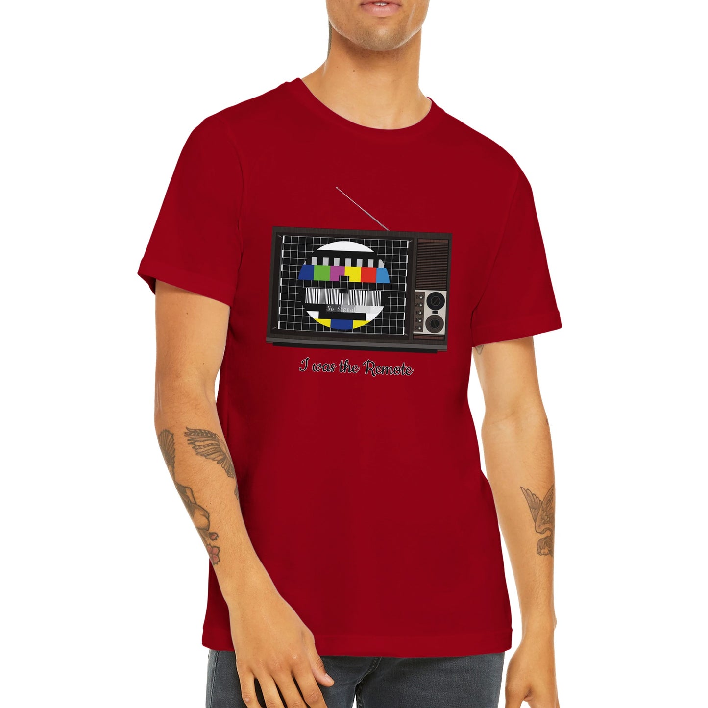 Retro TV Premium Unisex Crewneck T-shirt