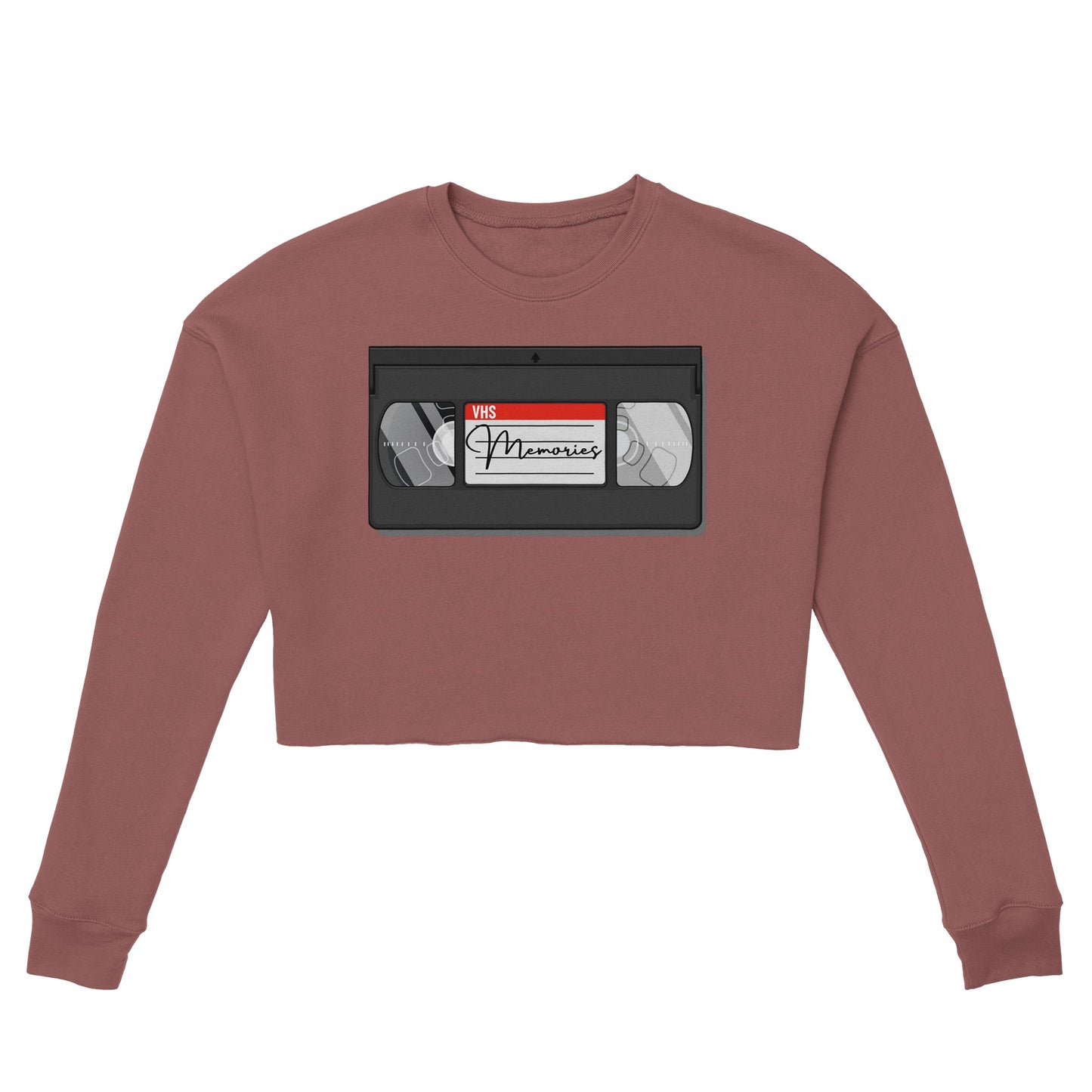 VHS Tape Women's Cropped Sweatshirt