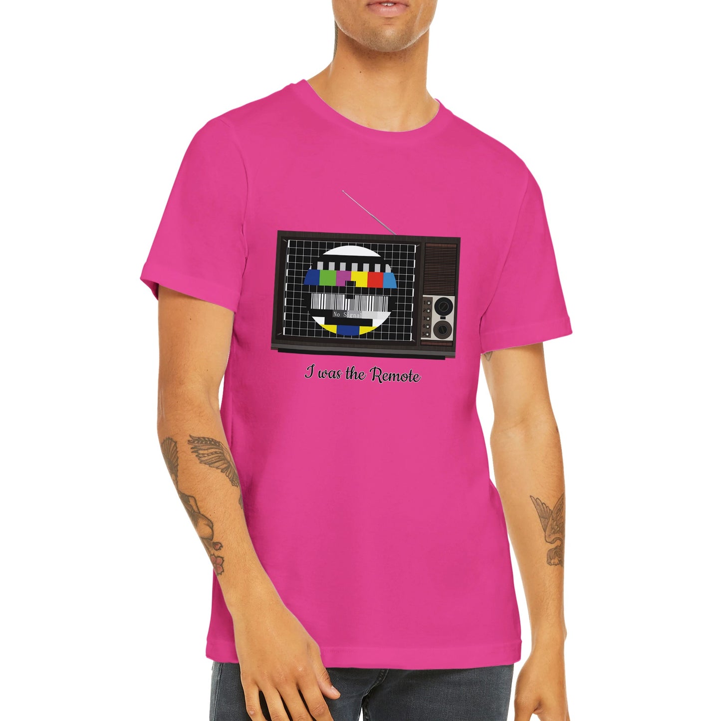 Retro TV Premium Unisex Crewneck T-shirt