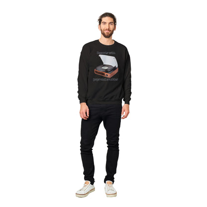 Vinyl Player Classic Unisex Crewneck Sweatshirt