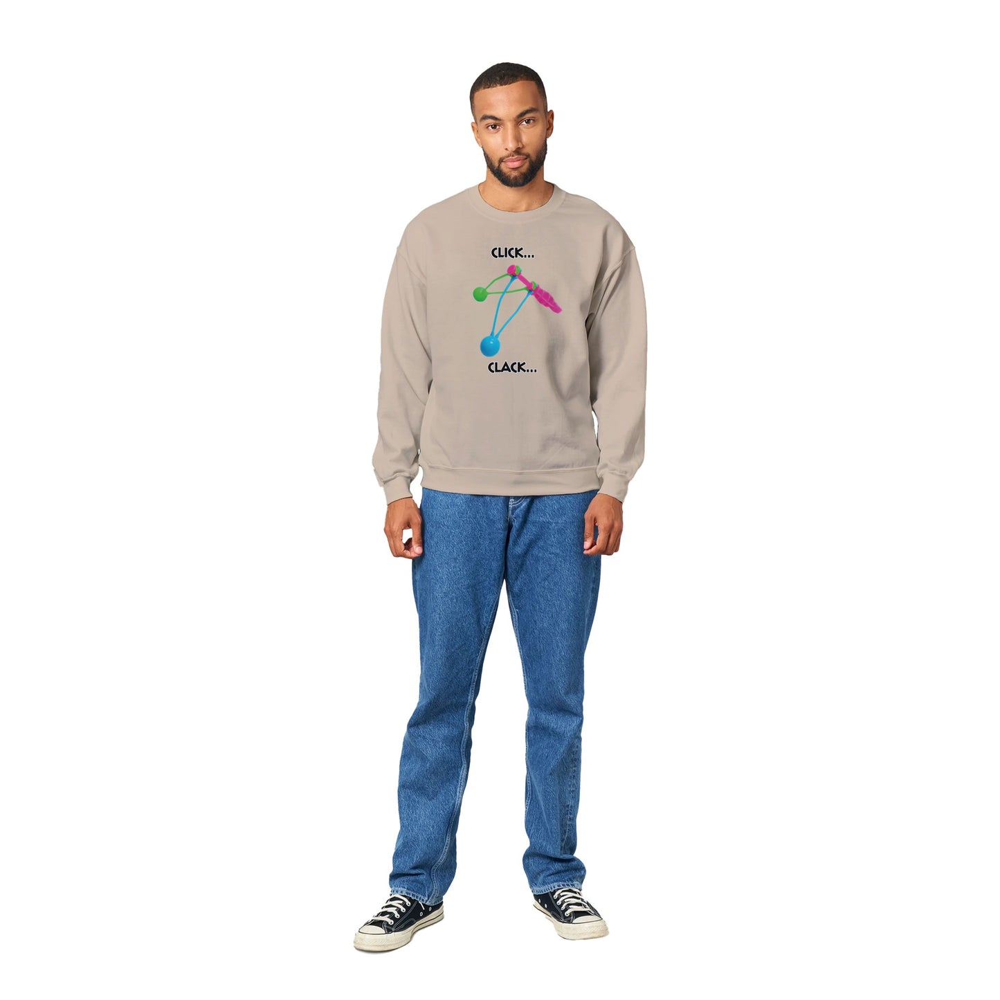 Click Clacker Classic Unisex Crewneck Sweatshirt