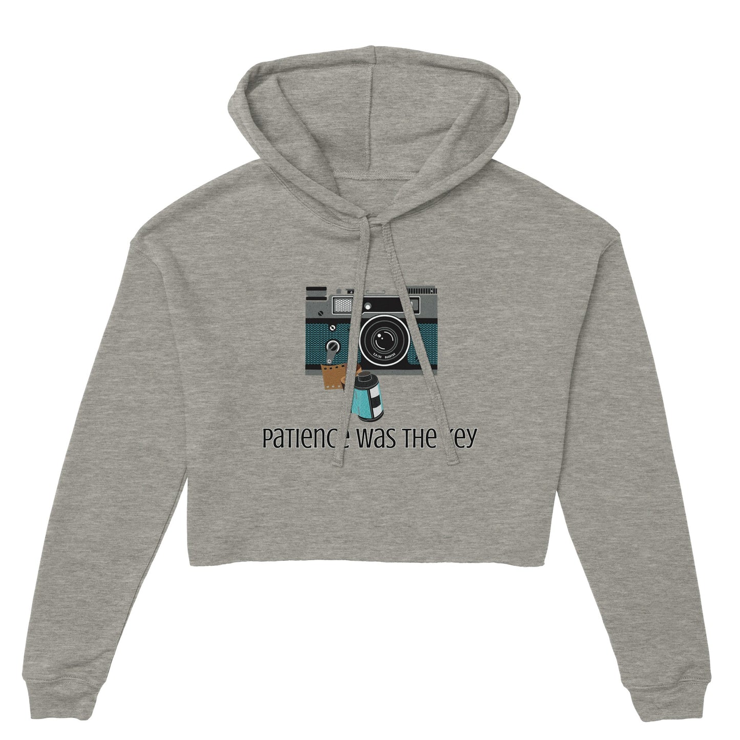 Camera With Film Women's Cropped Hoodie