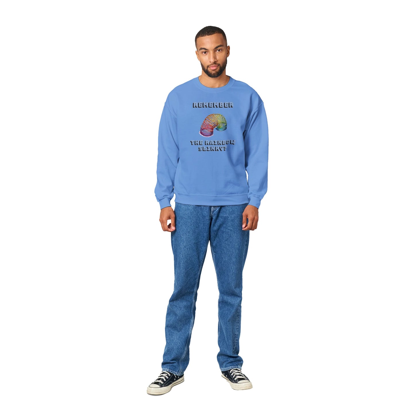 Rainbow Slinky Classic Unisex Crewneck Sweatshirt