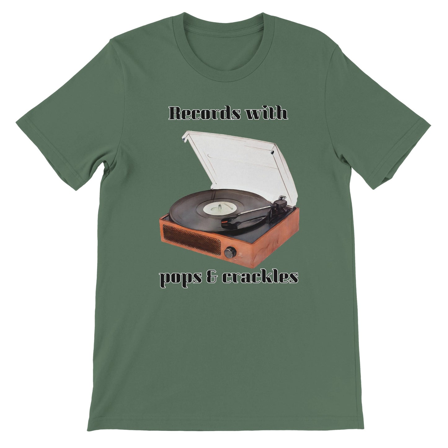 Vinyl Player Premium Unisex Crewneck T-shirt