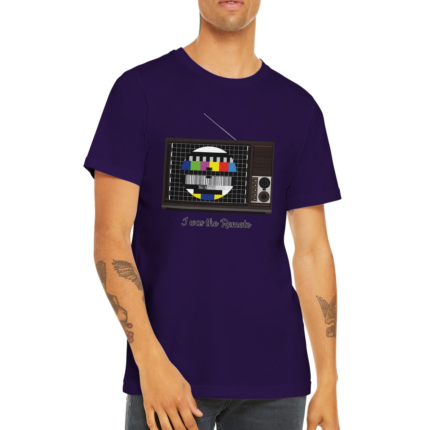 Retro TV Premium Unisex Crewneck T-shirt