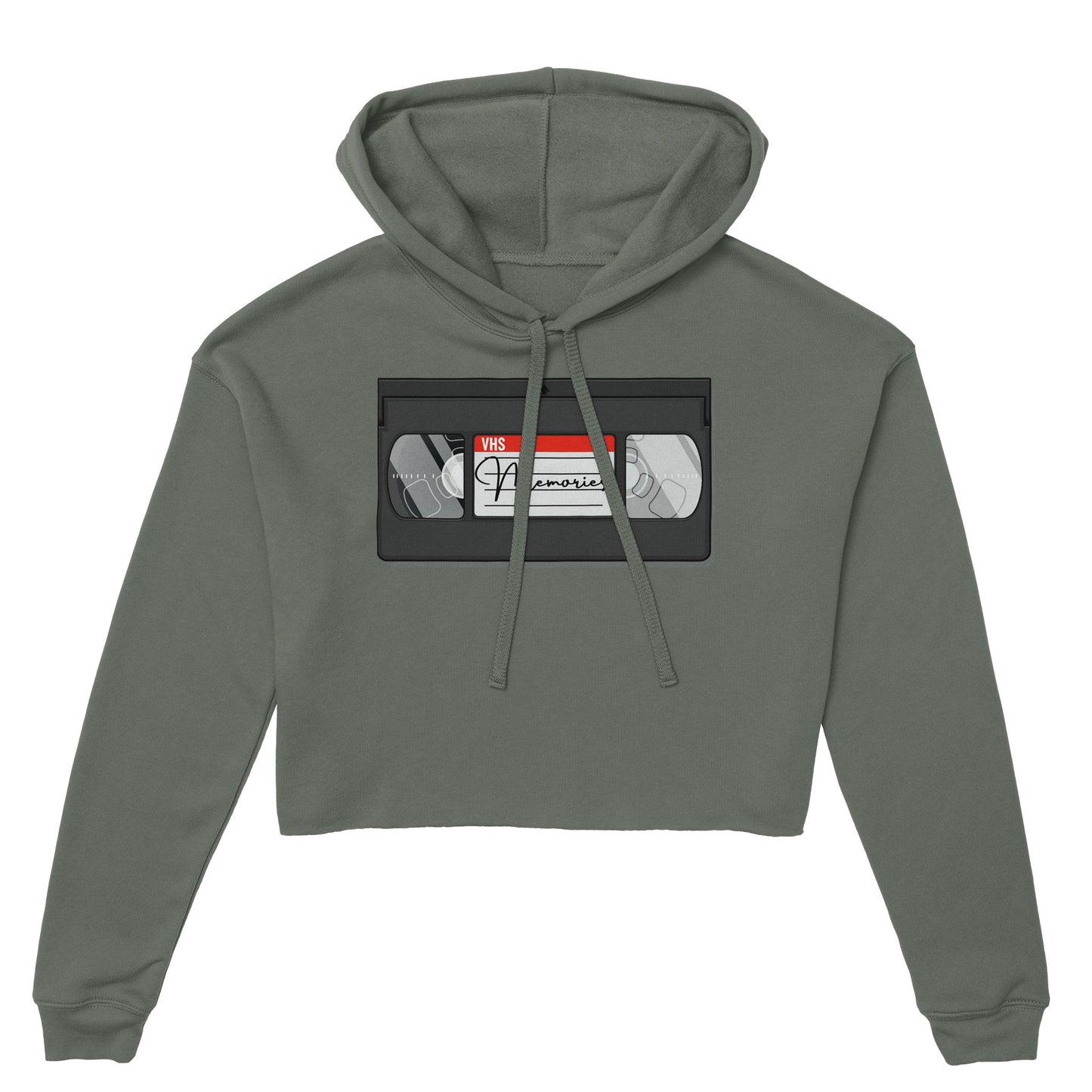 VHS Tape Women's Cropped Hoodie