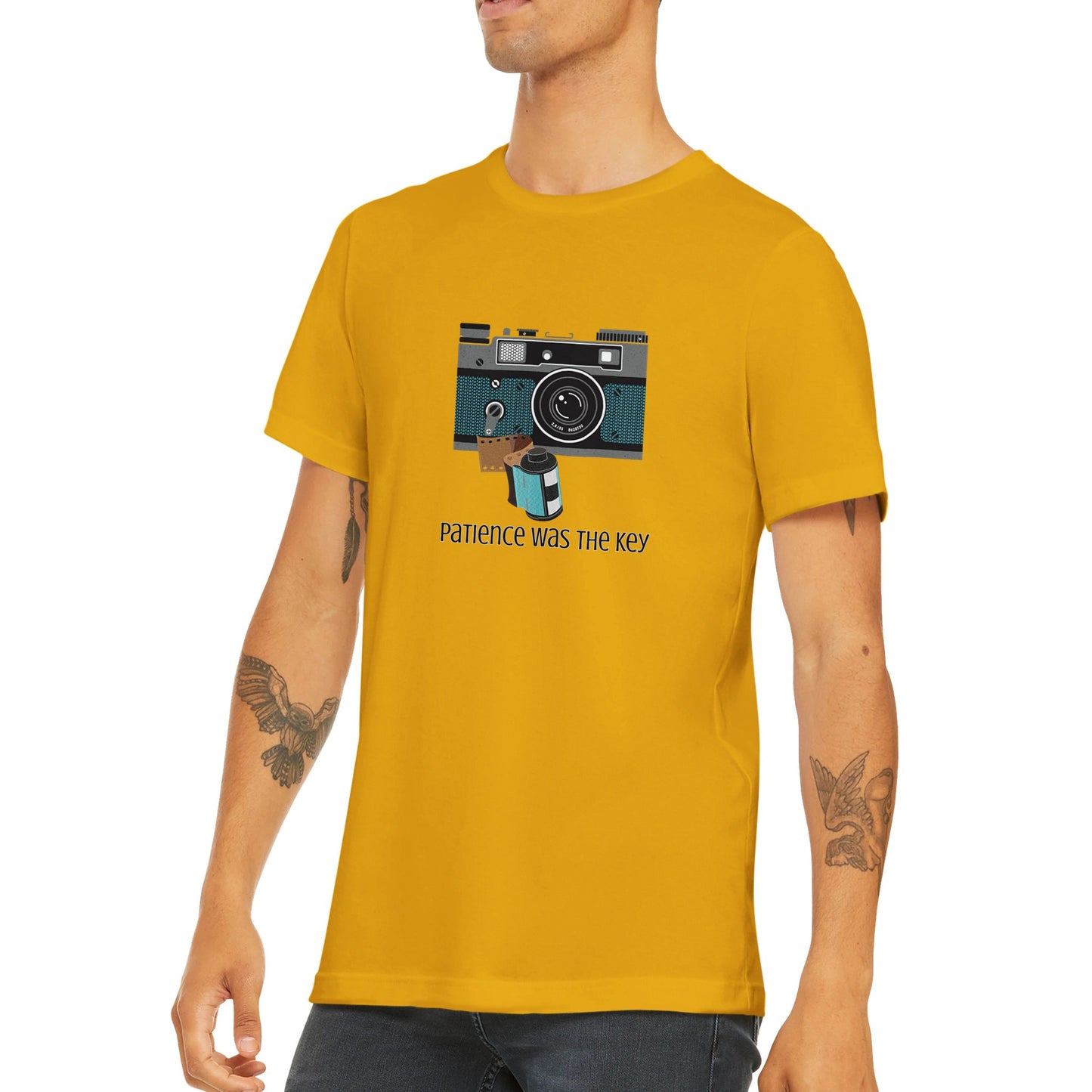 Camera With Film Premium Unisex Crewneck T-shirt