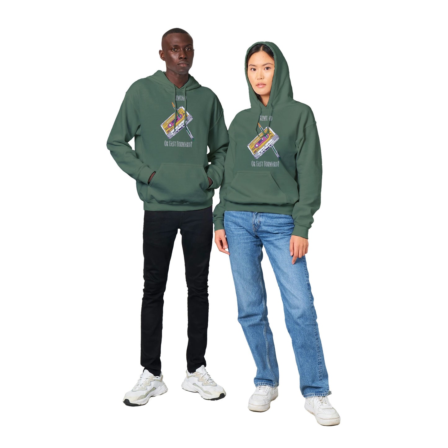 Cassette Rewind Classic Unisex Pullover Hoodie