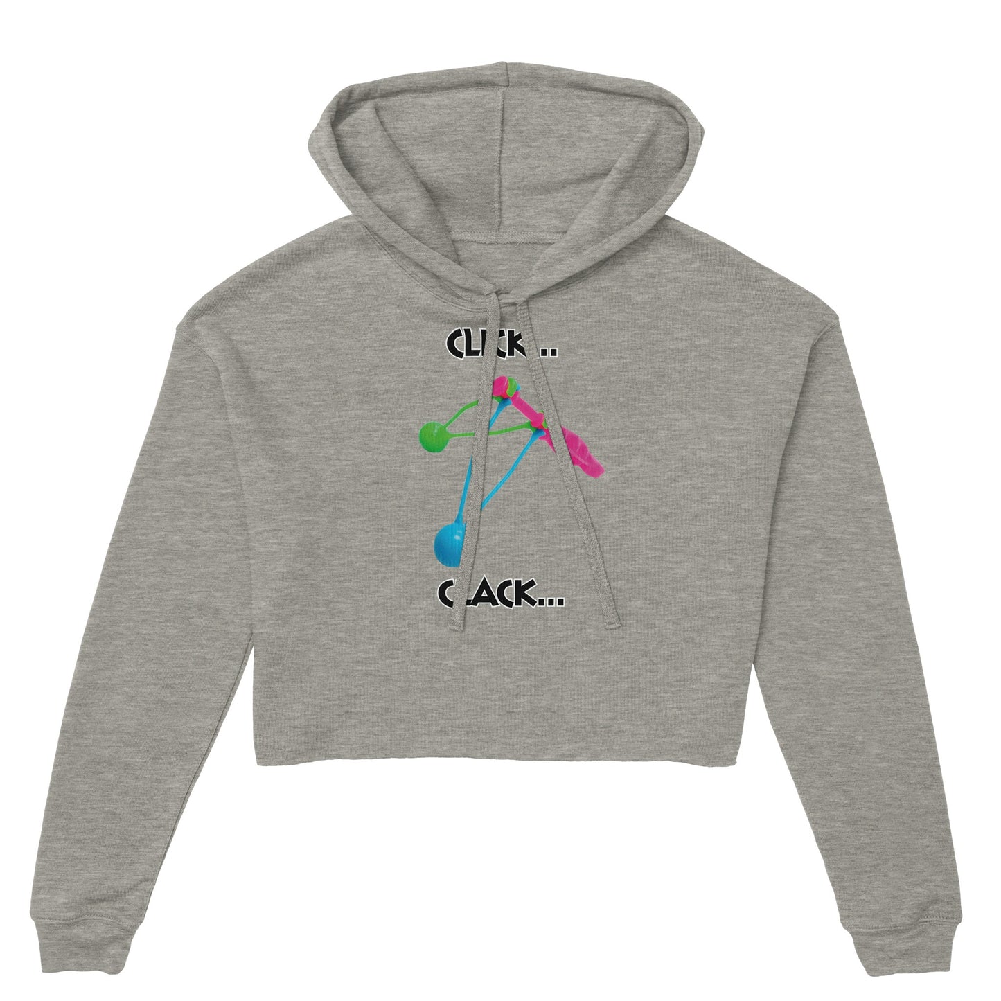 Click Clacker Women's Cropped Hoodie