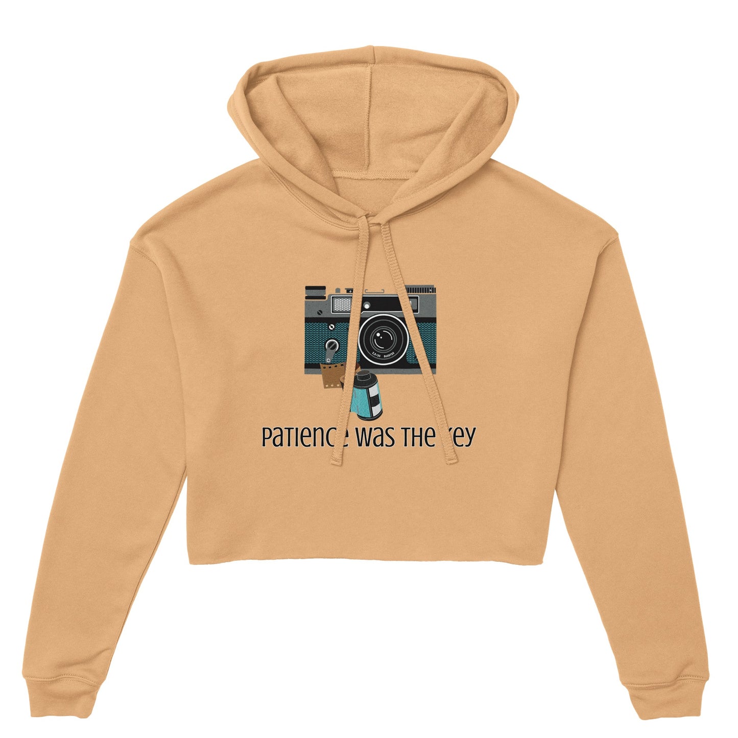 Camera With Film Women's Cropped Hoodie