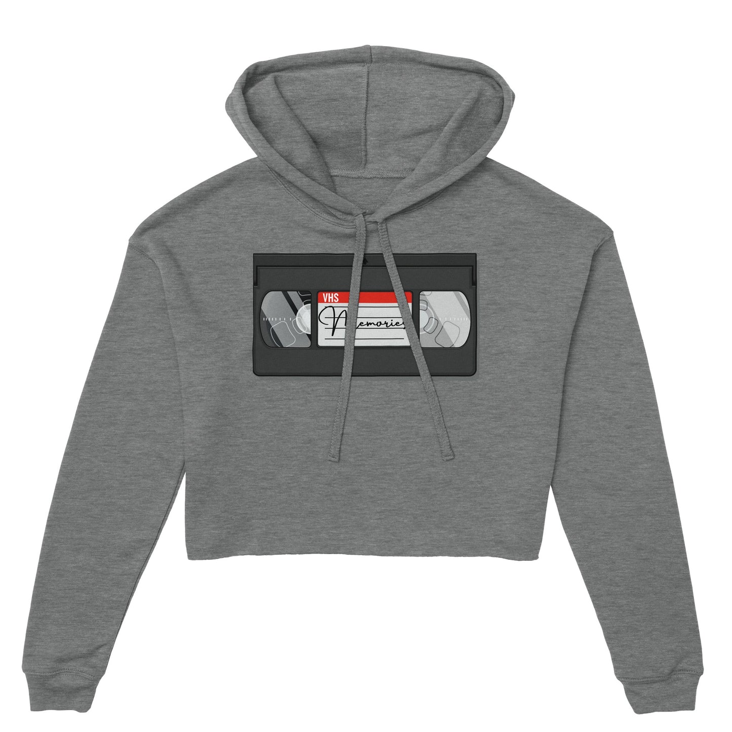 VHS Tape Women's Cropped Hoodie