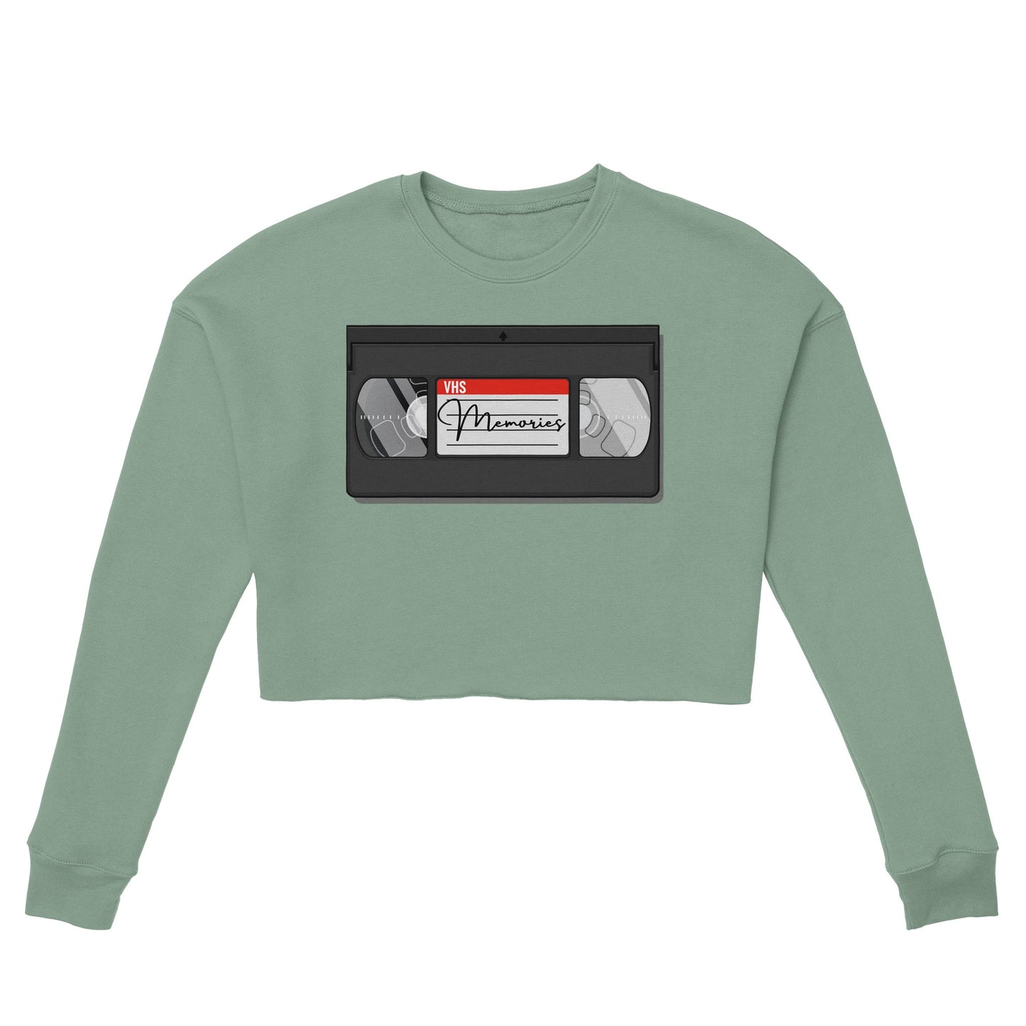 VHS Tape Women's Cropped Sweatshirt