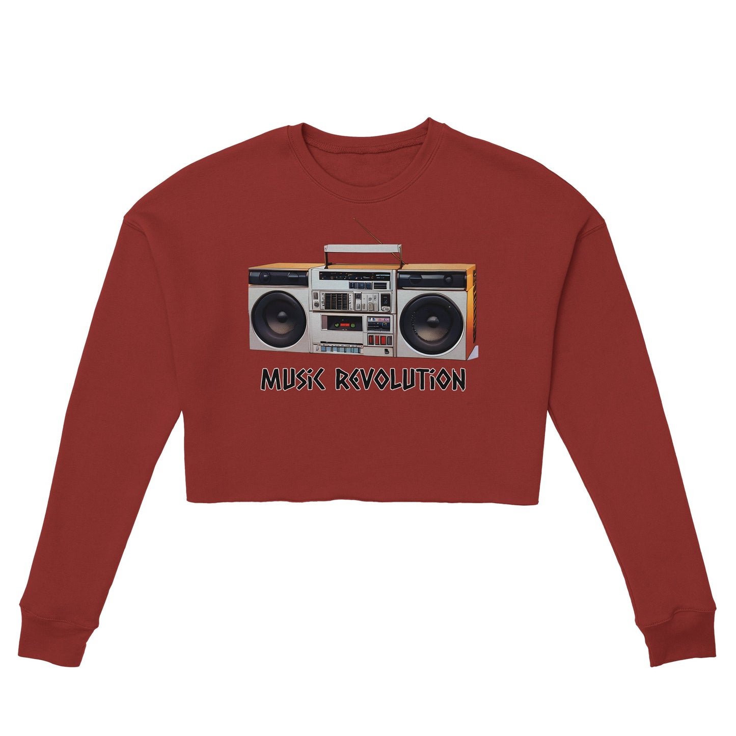 Music Revolution Women's Cropped Sweatshirt