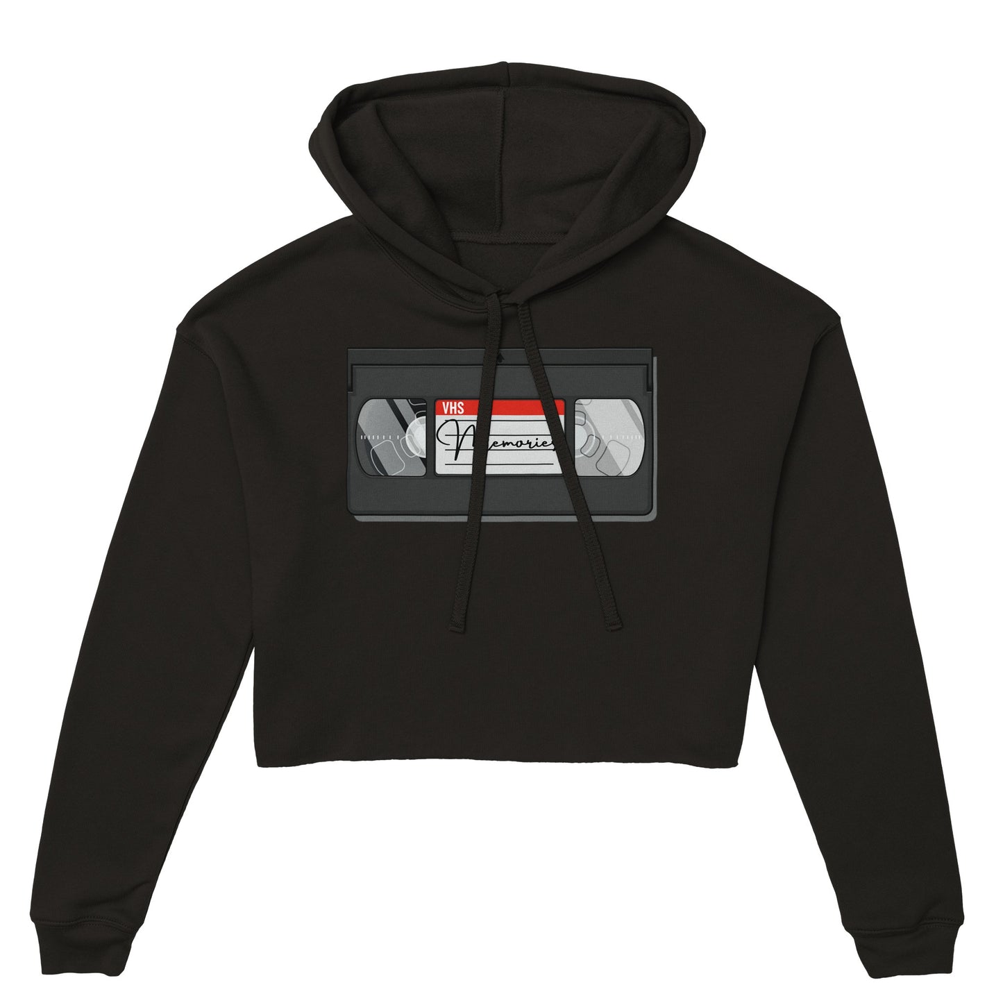 VHS Tape Women's Cropped Hoodie