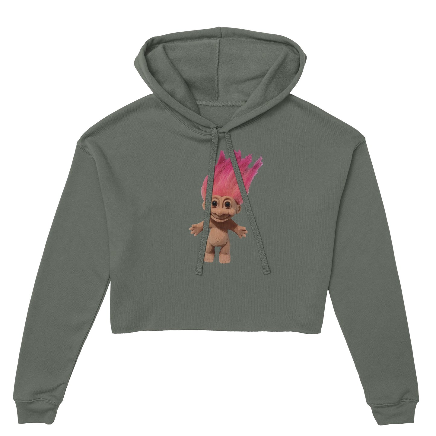 Troll Women's Cropped Hoodie