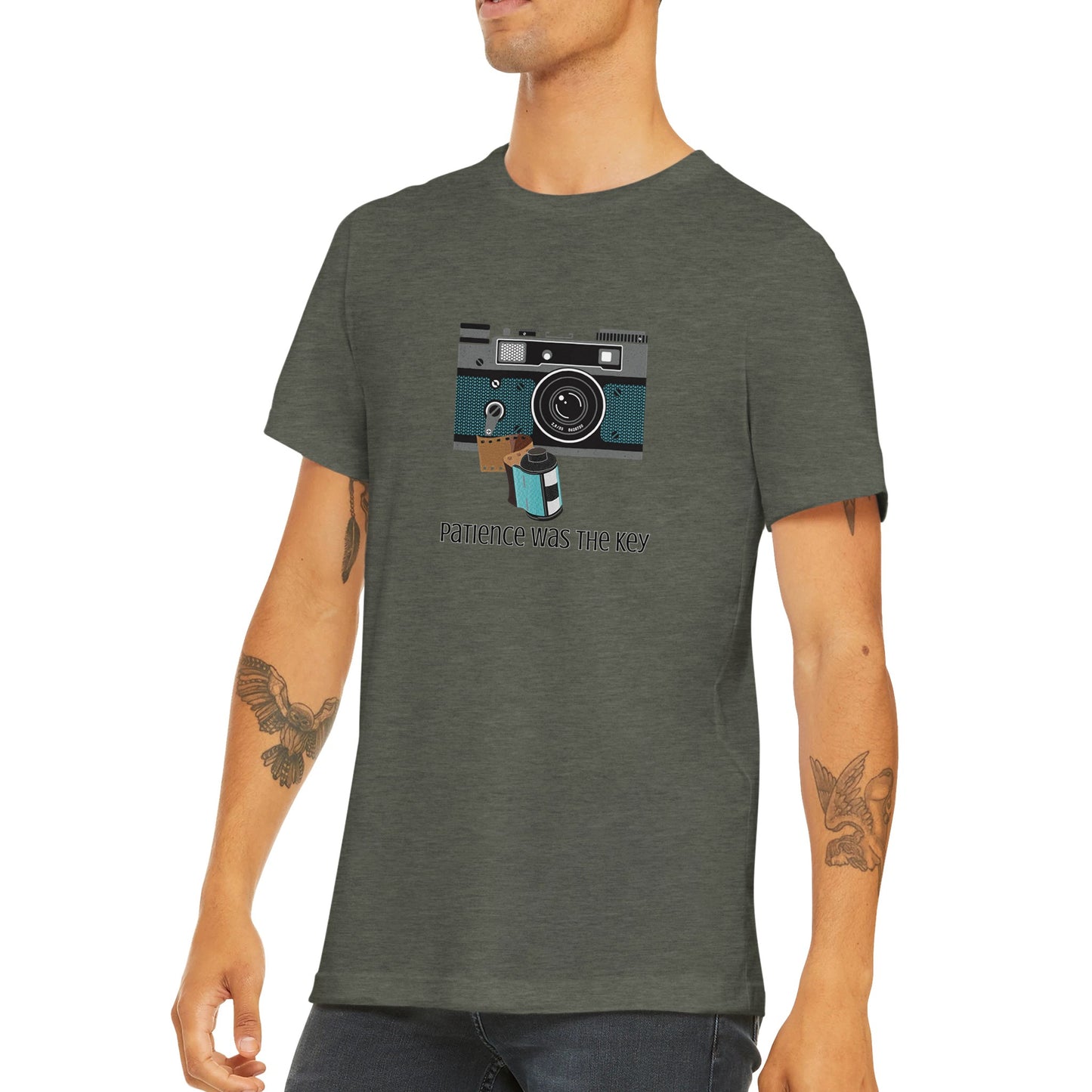 Camera With Film Premium Unisex Crewneck T-shirt