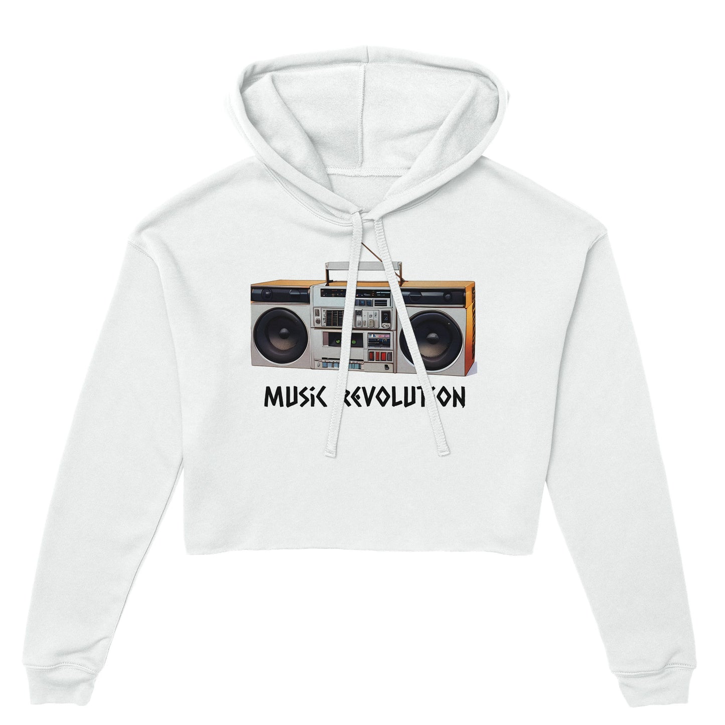 Music Revolution Women's Cropped Hoodie