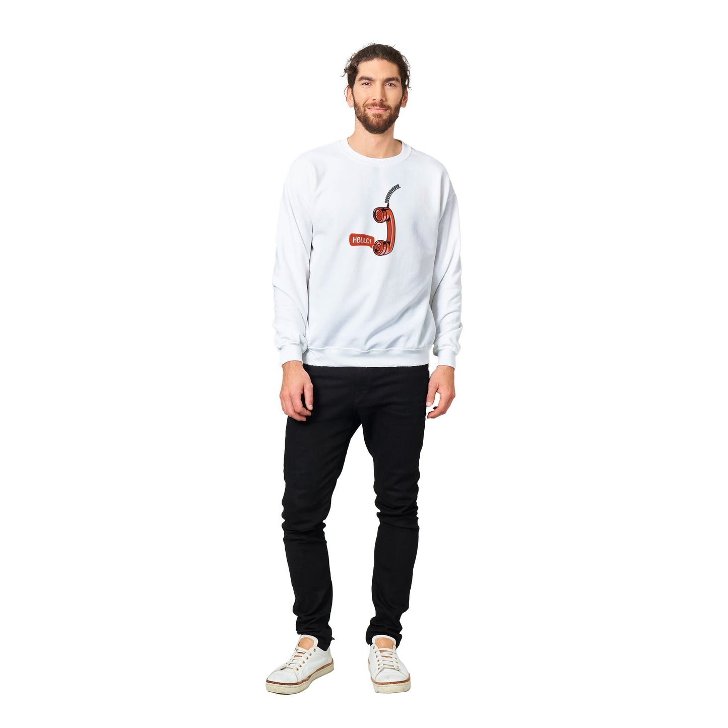 Telephone Handset Classic Unisex Crewneck Sweatshirt