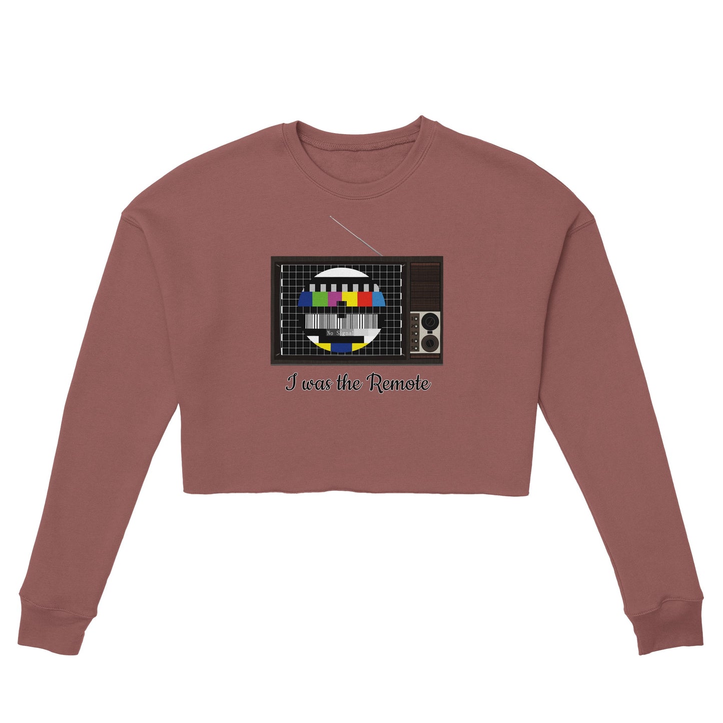 Retro TV Women's Cropped Sweatshirt