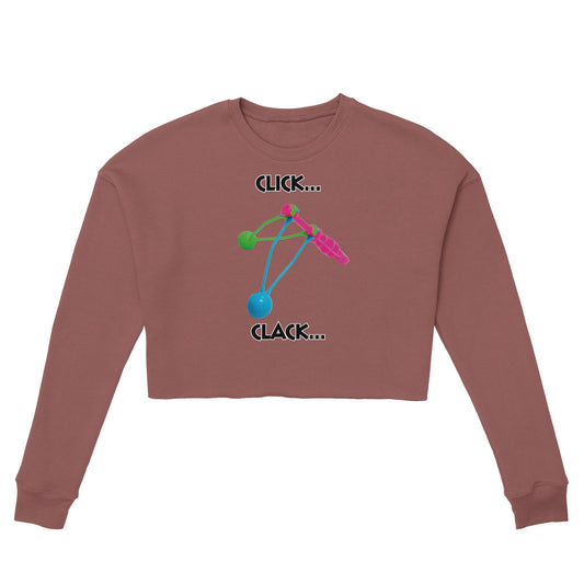 Click Clacker Women's Cropped Sweatshirt