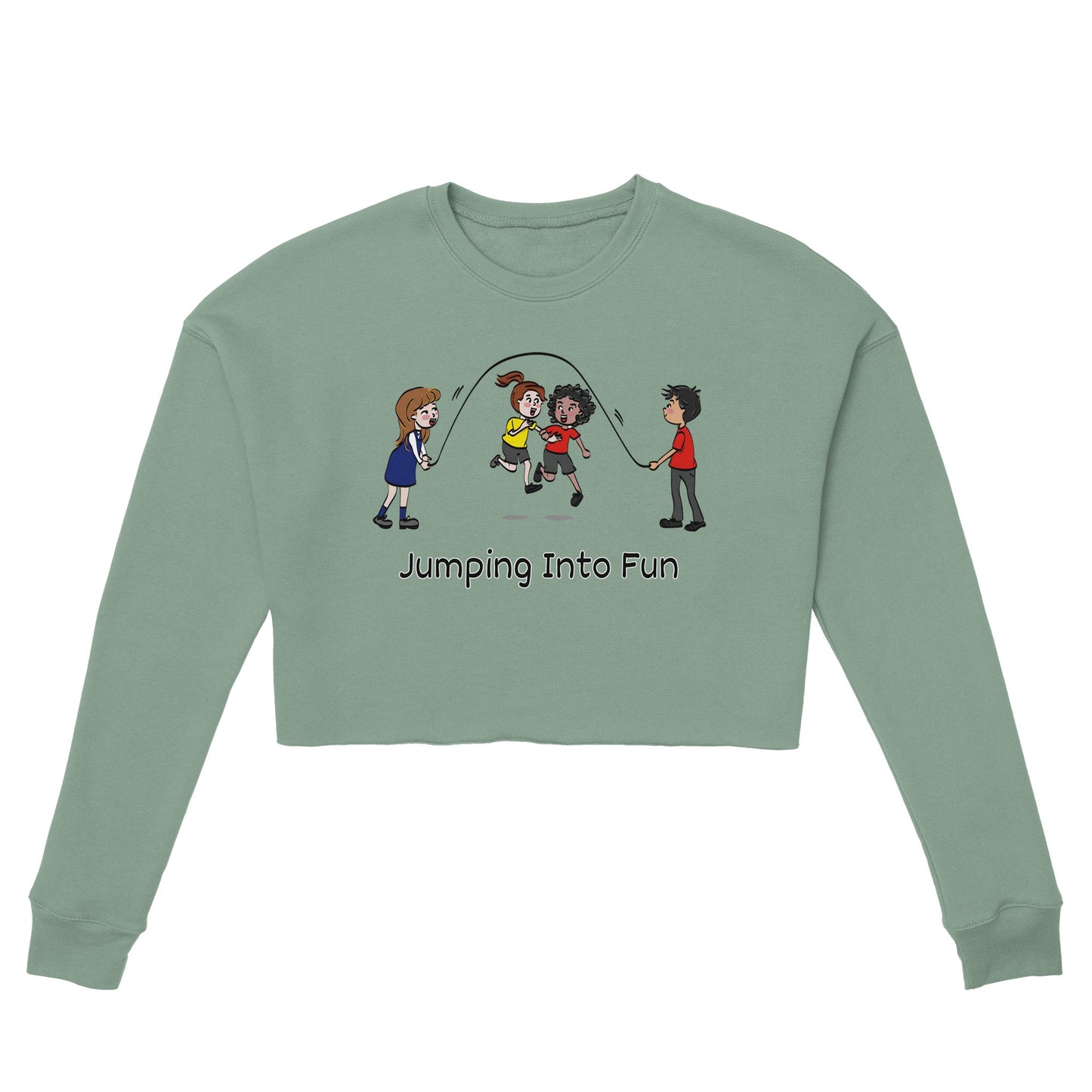 Jump Rope Women's Cropped Sweatshirt