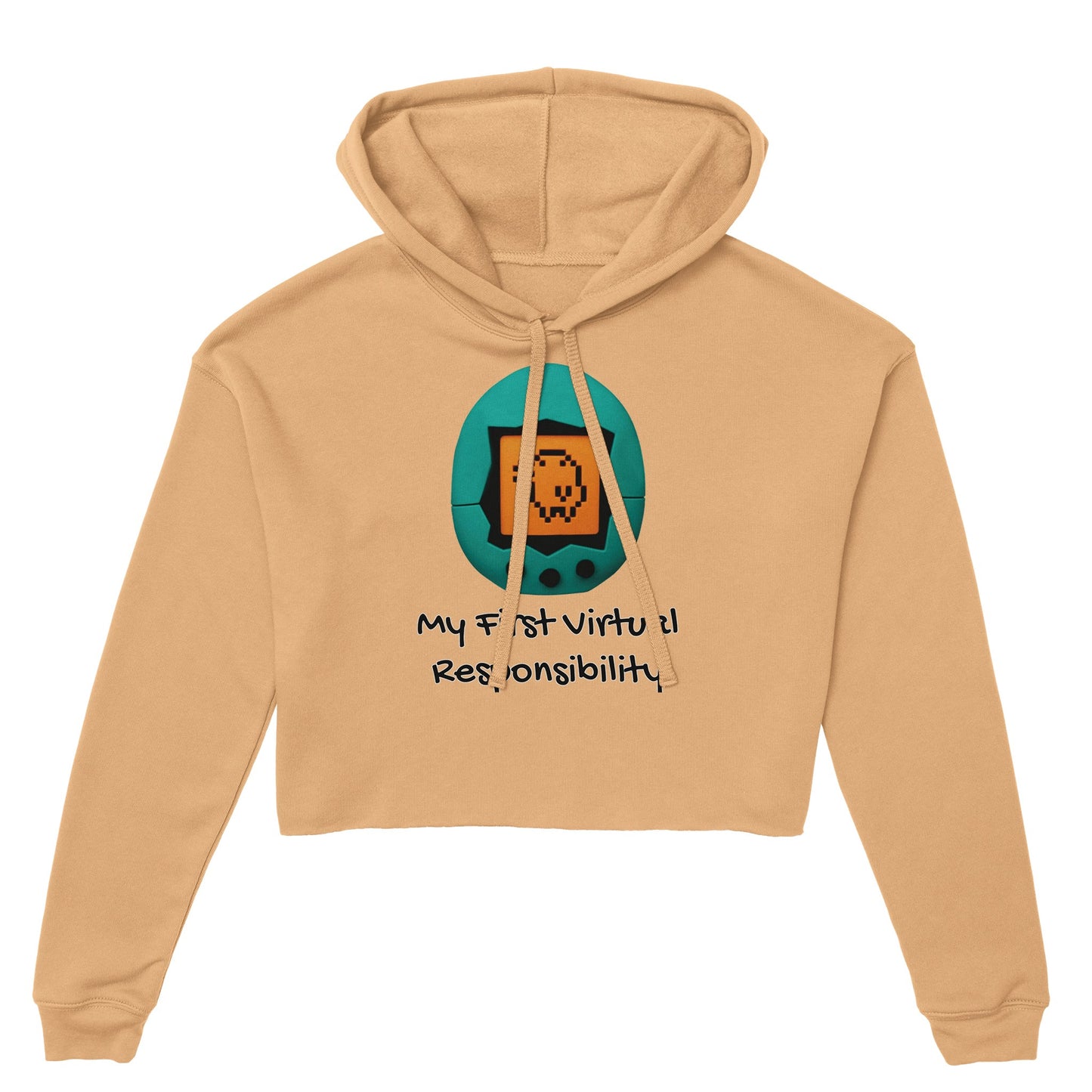 Tamagotchi Women's Cropped Hoodie