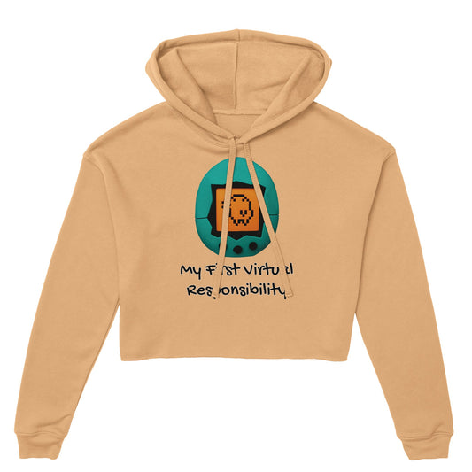 Tamagotchi Women's Cropped Hoodie