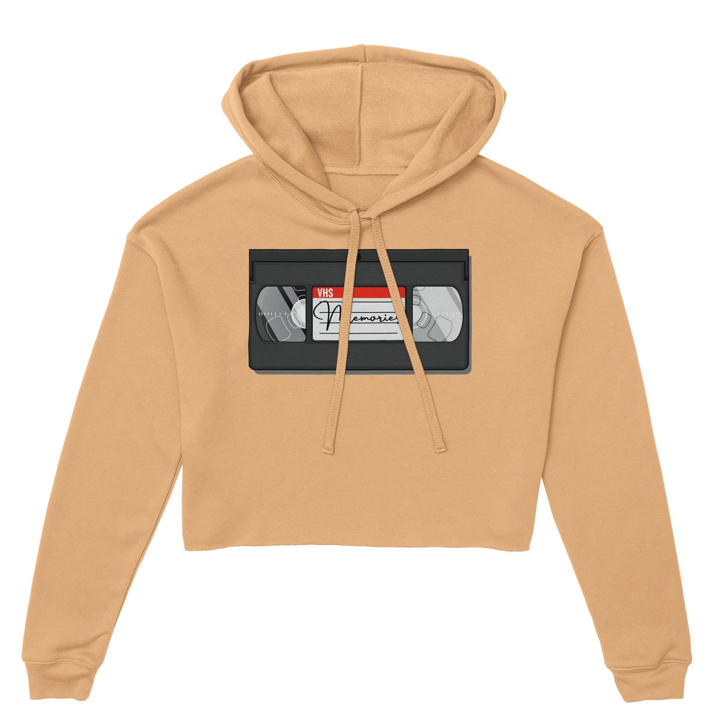 VHS Tape Women's Cropped Hoodie