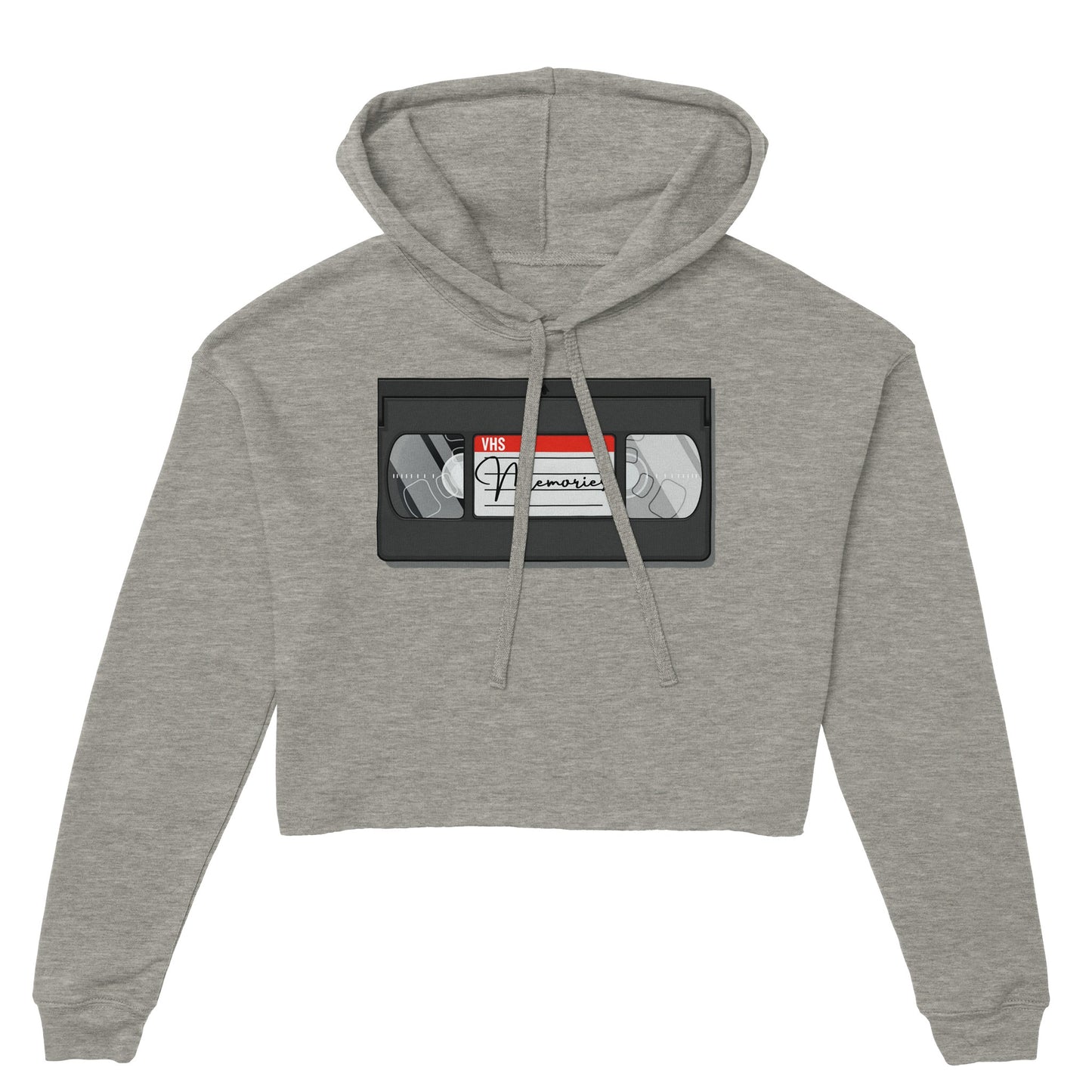 VHS Tape Women's Cropped Hoodie