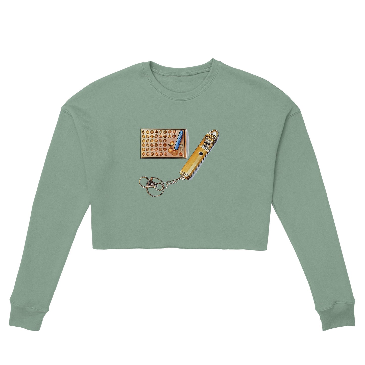 Hologram Laser Women's Cropped Sweatshirt