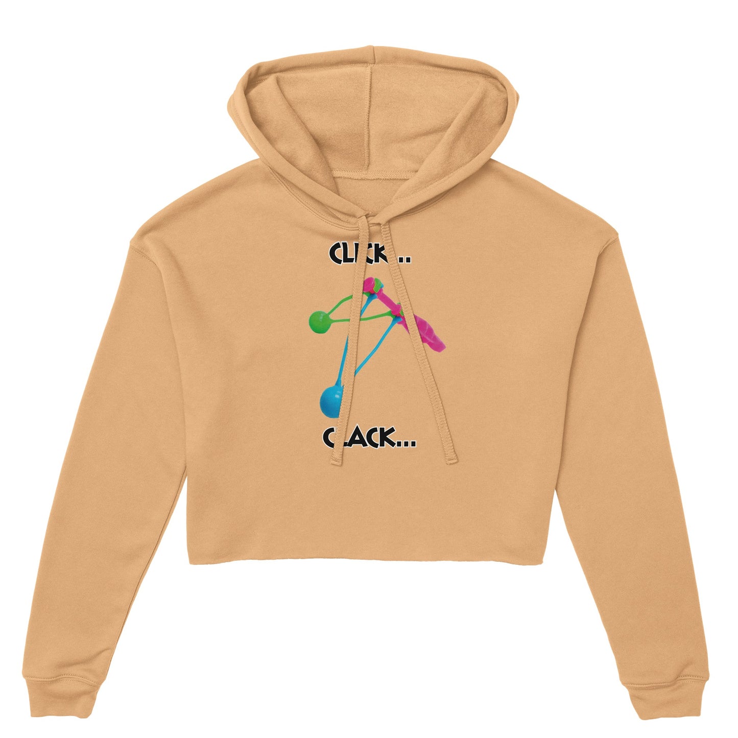 Click Clacker Women's Cropped Hoodie