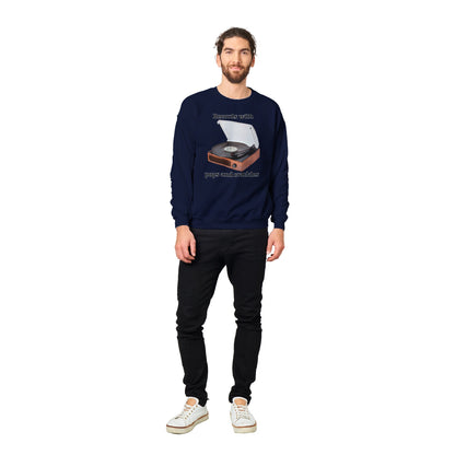 Vinyl Player Classic Unisex Crewneck Sweatshirt