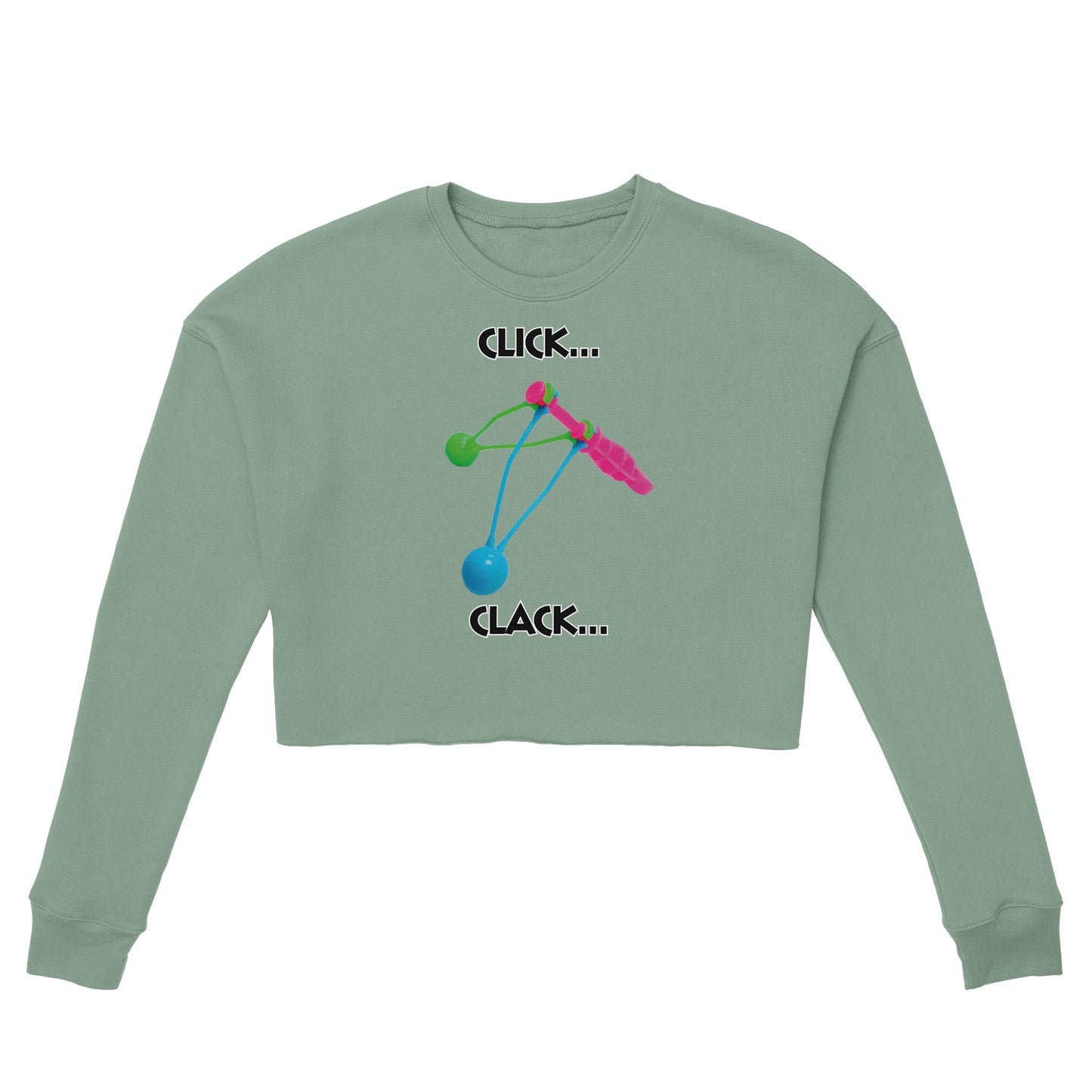 Click Clacker Women's Cropped Sweatshirt