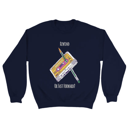 Cassette Rewind Classic Unisex Crewneck Sweatshirt