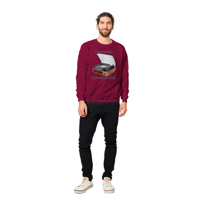 Vinyl Player Classic Unisex Crewneck Sweatshirt