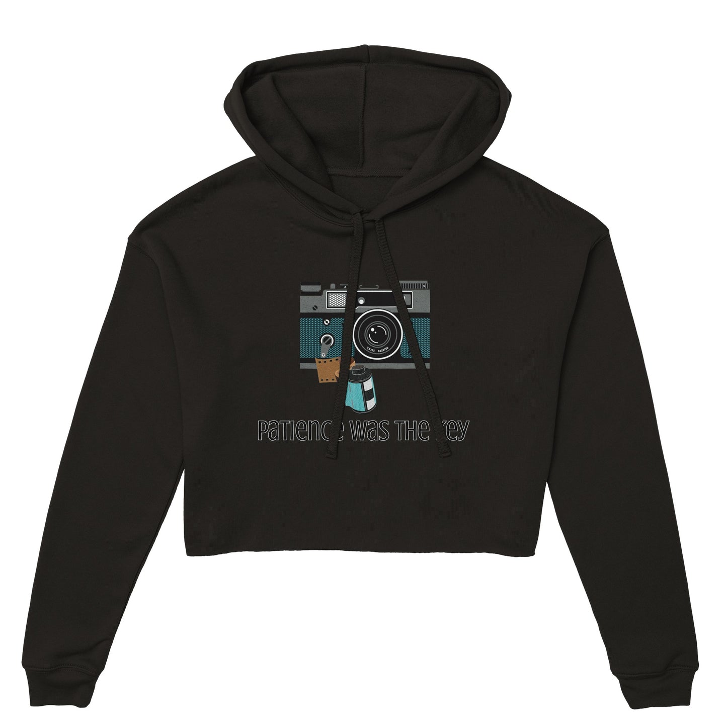 Camera With Film Women's Cropped Hoodie